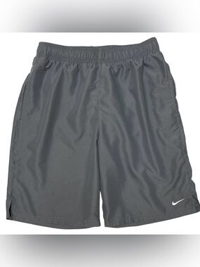 Nike Swim Essential Lap 9" Volley Shorts w/Pockets Iron Grey Mens Size Small NWT
